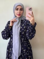 روسری وال نخی طیف بنفش - تصویر 2