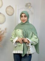 روسری وال اسلپ گلدوزی پاپیون